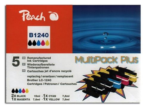 Druckerpatronen Peach Combi-Pack Plus, kompatibel zu LC1240
