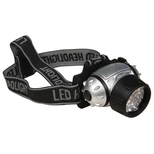 LED Kopflampe / Stirnlampe 19 LEDs