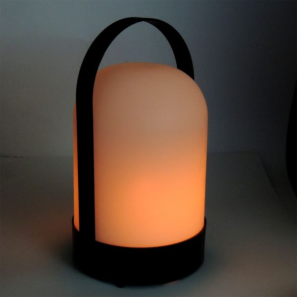LED Laterne & Tischlampe "Flammenlicht" 23x13cm