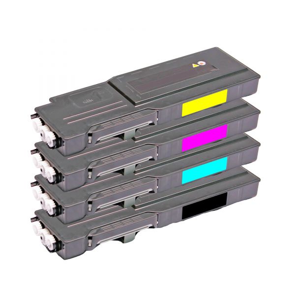 Toner-Sparset 4 x C 3760, Alternativ-Toner für Dell-Drucker